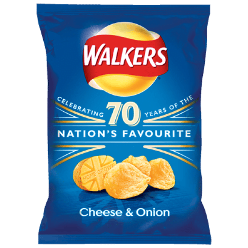 Walkers Crisps Cheese Onion