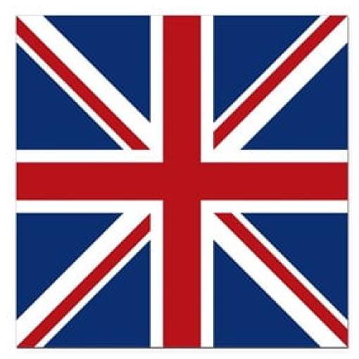 Union Jack Square Car Decal