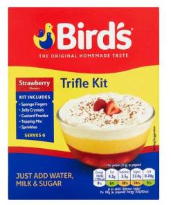 Birds Strawberry Trifle