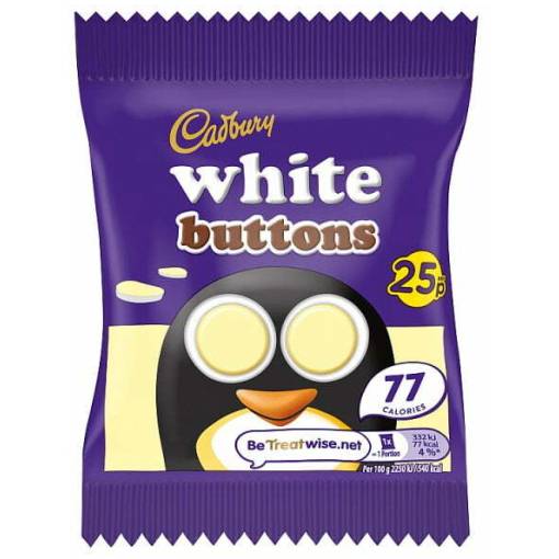 CDM White Buttons 14g