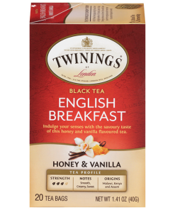 TW english breakfast honey vanilla bags 20ct